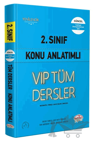 2. Sınıf VIP Tüm Dersler Konu Anlatımlı Mavi Kitap