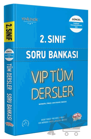 2. Sınıf VIP Tüm Dersler Soru Bankası Mavi Kitap