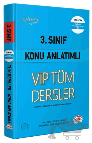 3. Sınıf VIP Tüm Dersler Konu Anlatımlı Mavi Kitap
