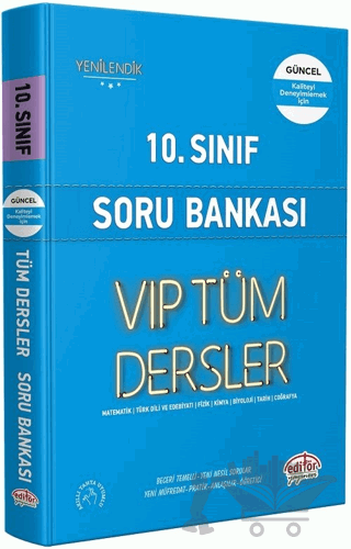 10. Sınıf VIP Tüm Dersler Soru Bankası Mavi Kitap