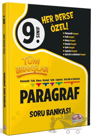 9. Sınıf Tüm Branşlar Paragraf Soru Bankası