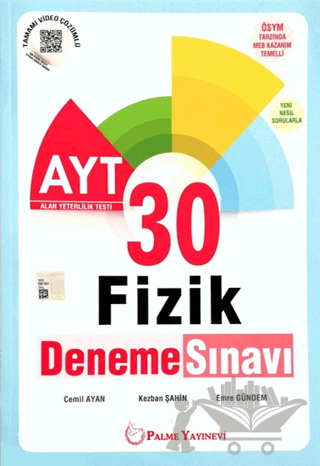 Palme YKS AYT Fizik 30 Deneme Sınavı