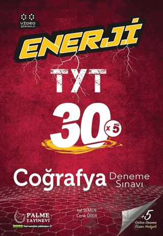 Palme YKS TYT Enerji Coğrafya 30 Deneme Sınavı Video Çözümlü