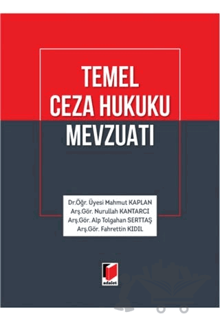 Temel Ceza Hukuku Mevzuatı