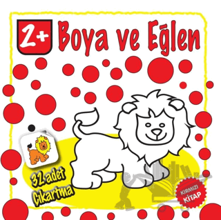 Boya ve Eğlen - Kırmızı Kitap - 32 Adet Çıkartma