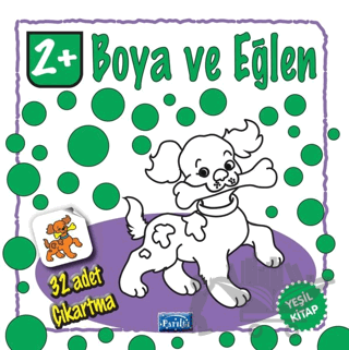 Boya ve Eğlen - Yeşil Kitap - 32 Adet Çıkartma