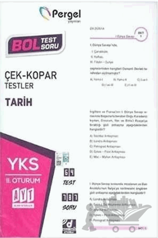 AYT İkinci Oturum Tarih Test