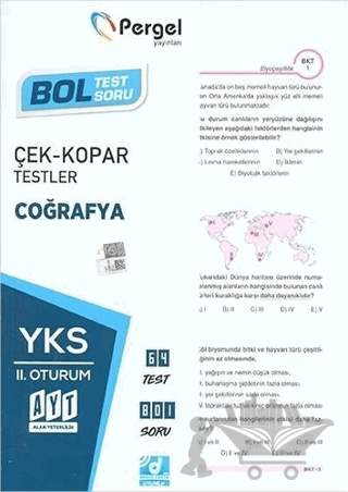 AYT İkinci Oturum Coğrafya Test