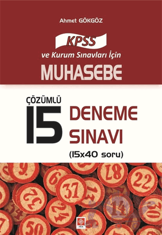 2017 KPSS Muhasebe Çözümlü 15 Deneme Sınavı
