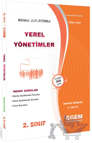 2. Sınıf Yerel Yönetimler Bahar Dönemi Konu Anlatımlı Soru Bankası 4. Yarıyıl 2260