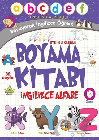 Etkinliklerle Boyama Kitabı İngilizce Alfabe