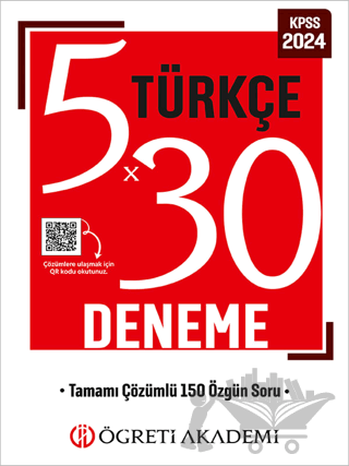 KPSS Genel Yetenek Genel Kültür 5x30 Türkçe Deneme