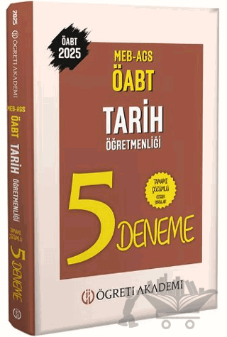2025 MEB AGS ÖABT Tarih Öğretmenliği Tamamı Çözümlü 5 Deneme