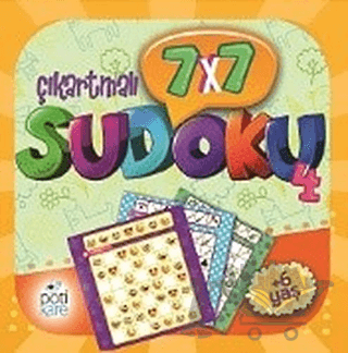 7x7 Çıkartmalı Sudoku - 4 (Çıkartmalı)