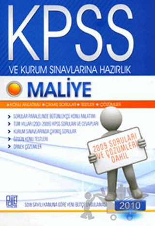 KPSS ve Kurum Sınavlarına Hazırlık Maliye 2010