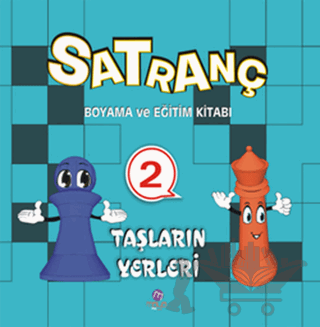 Satranç Boyama Kitabı 2 - Taşların Yerleri