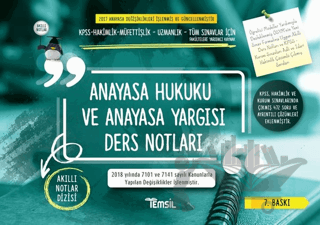 Anayasa Hukuku ve Anayasa Yargısı Ders Notları