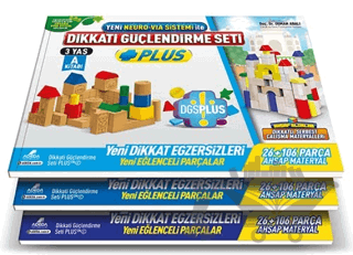 Dikkati Güçlendirme Seti Plus (3 Kitap Materyalsiz - 3 Yaş)