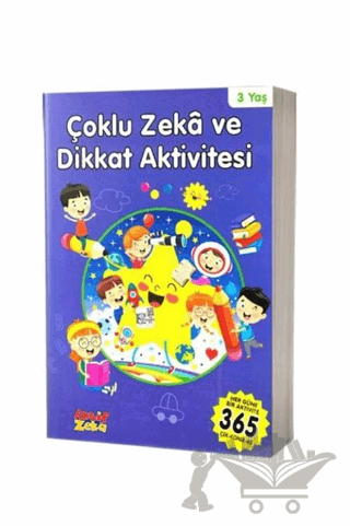 3 Yaş Çoklu Zeka ve Dikkat Aktivitesi - Mavi Kitap
