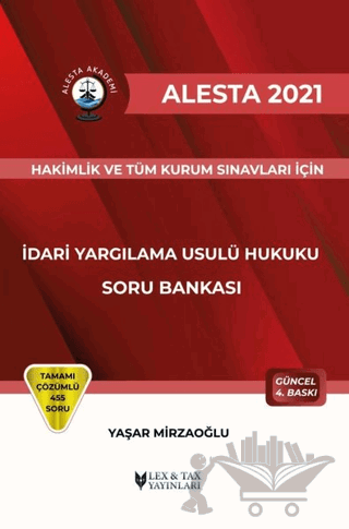 2021 Alesta İdari Yargılama Usulü Hukuku Soru Bankası