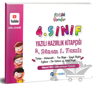 4. Sınıf Yazılı Hazırlık Kitapçığı 2. Dönem 1. Yazılı