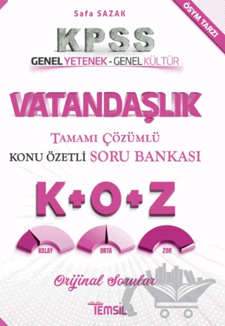 KPSS Vatandaşlık Tamamı Çözümlü Konu Özetli Soru Bankası