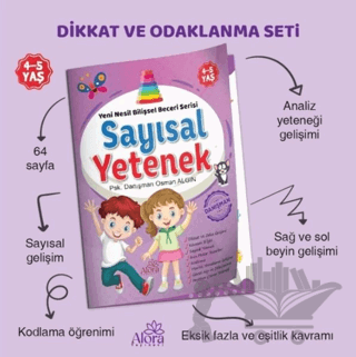 Sayısal Yetenek Matematik Bilişsel Beceri Serisi 4-5 Yaş