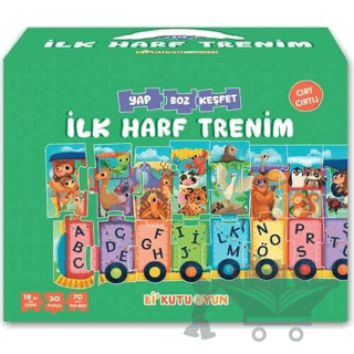 İlk Harf Trenim - Cırt Cırtlı Yapboz ve Kitap Seti