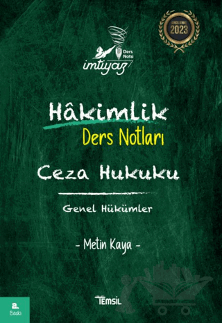 İmtiyaz Ceza Hukuku Genel Hükümler Hakimlik Ders Notları