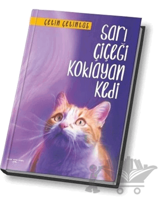 Sarı Çiçeği Koklayan Kedi