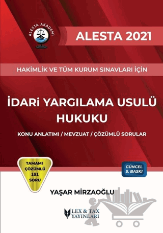 2021 Alesta İdari Yargılama Usulü Hukuku