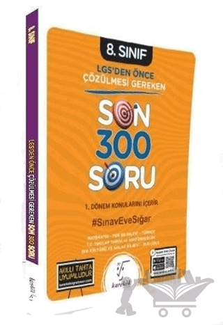 8. Sınıf LGS'den Önce Çözülmesi Gereken Son 300 Soru