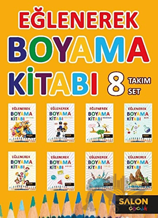 Eğlenerek Boyama Kitabı (8 Kitap Takım)
