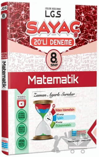8. Sınıf LGS Sayaç Matematik 20'li Deneme