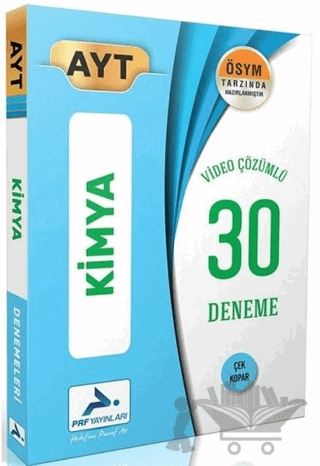 AYT Kimya Video Çözümlü 30 Deneme