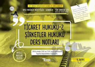 Ticaret Hukuku 2 - Şirketler Hukuku Ders Notları