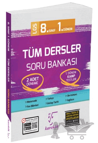 8. Sınıf 1. Dönem Tüm Dersler Soru Bankası