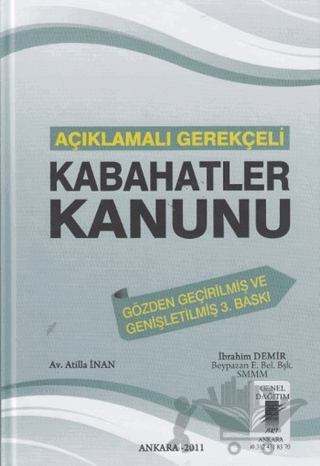 Açıklamalı Gerekçeli Kabahatler Kanunu