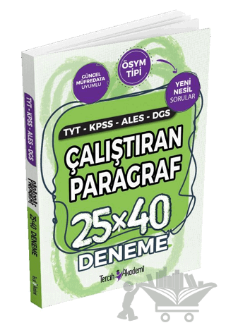 TYT-KPSS-ALES-DGS Çalıştıran Parağraf X40 Deneme