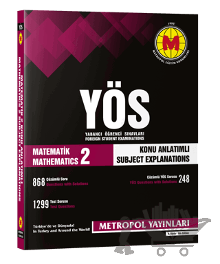 YÖS Matematik-2 Konu Anlatımlı-örnek Çözümlü)