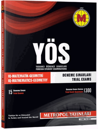 YÖS Matematik Geometri IQ 15 Deneme Sınavları