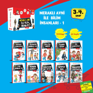 Meraklı Avni ile Bilim İnsanları Serisi - 1 (10 Kitap - Etkinlik Testi - Değerlendirme Testi)