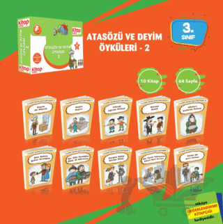 Atasözü ve Deyim Öyküleri - 2 (10 Kitap + Değerlendirme Testi)