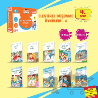 Eleştirel ve Yaratıcı Düşünme Öyküleri - 4 (10 Kitap - Etkinlik Testi - Değerlendirme Testi)