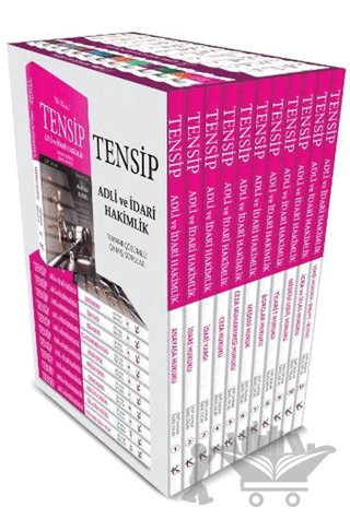 Tensip Adli ve İdari Hakimlik Tamamı Çözümlü Çıkmış Sorular (11 Kitap Takım)