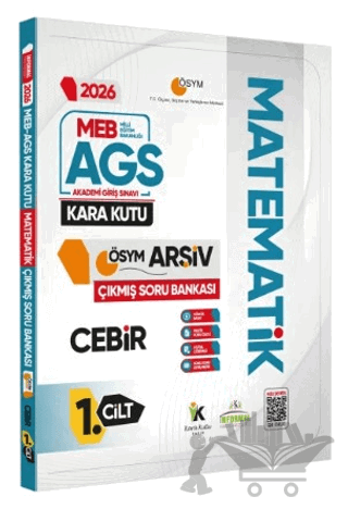 2026 MEB-AGS Matematik Kara Kutu 1.Cilt Cebir ÖSYM Çıkmış Soru Bankası Konu Özetli Dijital Çözümlü