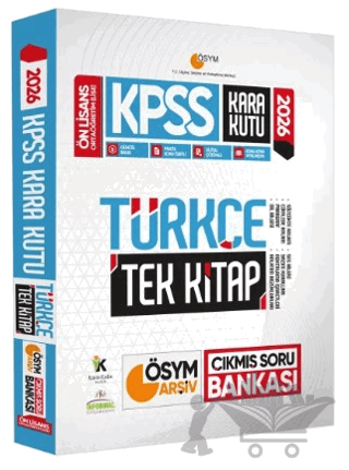 2026 KPSS Önlisans/Ortaöğretim Kara Kutu Türkçe Tek Kitap ÖSYM ARŞİV Çıkmış Soru Bankası Konu Özetli Dijital Çözümlü
