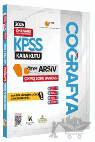 2026 KPSS Önlisans/Ortaöğretim Coğrafya Kara Kutu ÖSYM Çıkmış Soru Bankası Konu Özetli Çözümlü