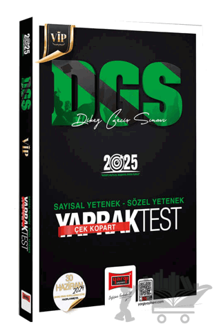 2025 DGS VİP Sayısal-Sözel Yetenek Çek Kopart Yaprak Test