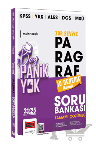2025 KPSS YKS ALES DGS MSÜ Tamamı Çözümlü Panik Yok Zor Seviye Paragraf Soru Bankası (10 Deneme İlaveli)